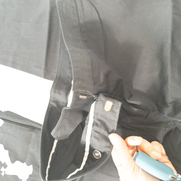 Worthington Stretch Black Ankle Length Dress Slacks SZ 8 Flat Front Slim - Picture 7 of 11